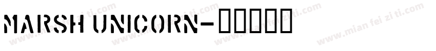 Marsh Unicorn字体转换